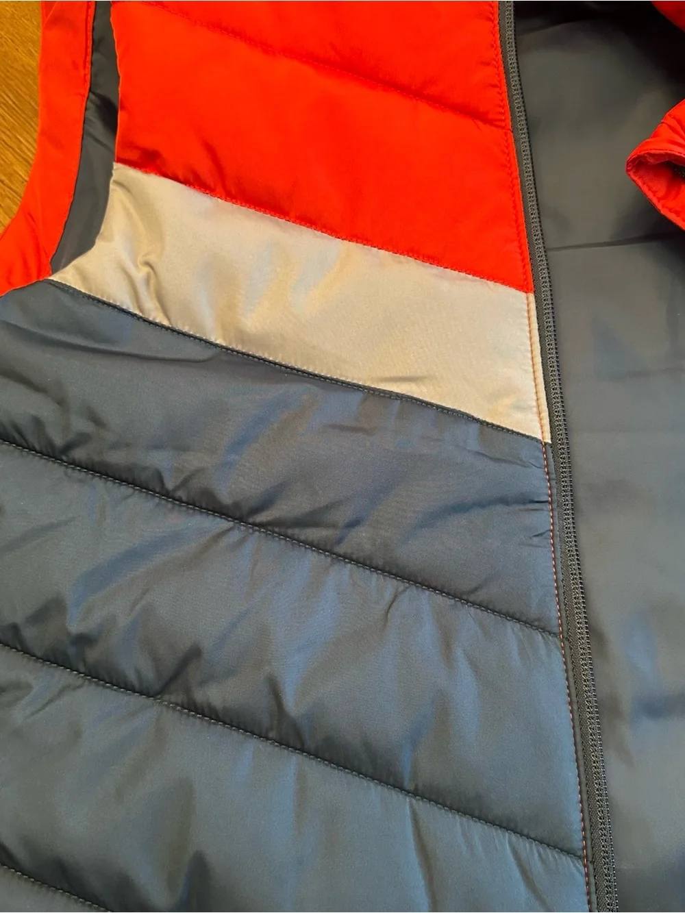 Puma Colorblock Puffer Vest, Size 10/12 or Medium Youth, Pockets, Casual Outdoor